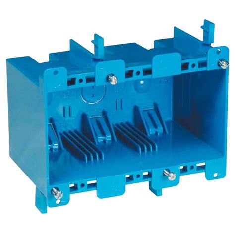 3 gang plastic electrical box 2 inch deep|3 gang shallow outlet box.